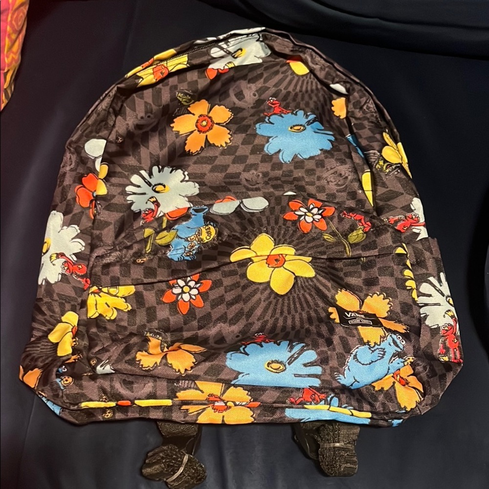 Vans Floral Backpack - Brown and Multicolor